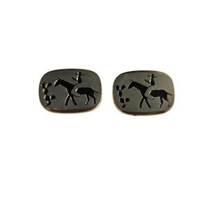 Vintage Men's Man on Horse Cuff Links | Men's Accessories